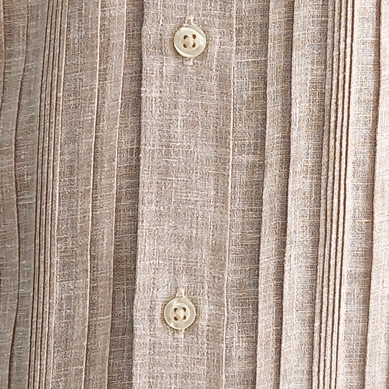 Beige guayabera shirt – long-sleeve men’s cotton shirt by Casa Habana
