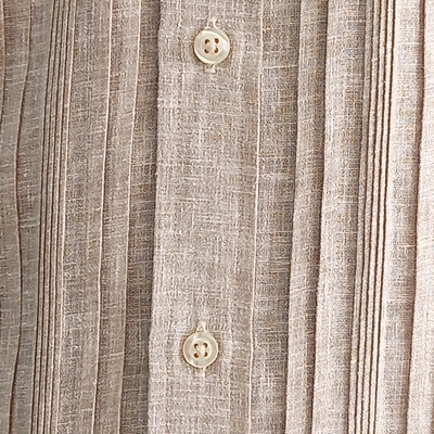 Beige guayabera shirt – long-sleeve men’s cotton shirt by Casa Habana