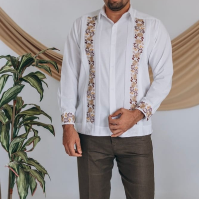 Custom Embroidered Guayabera