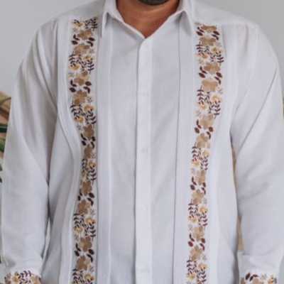 Custom Embroidered Guayabera shirt