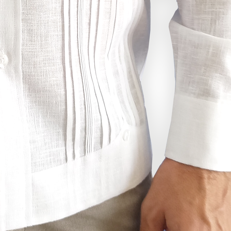 Elegant white guayabera shirt for weddings and special events – Casa Habana