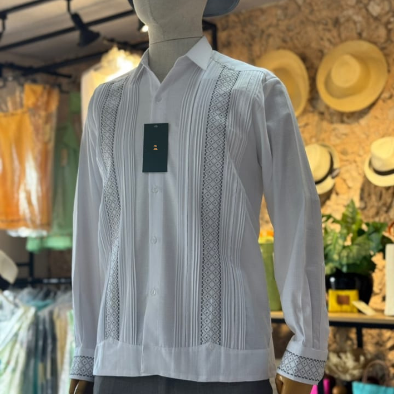 mexican dress shirt Men's Mexican Wedding Shirt Guayabera