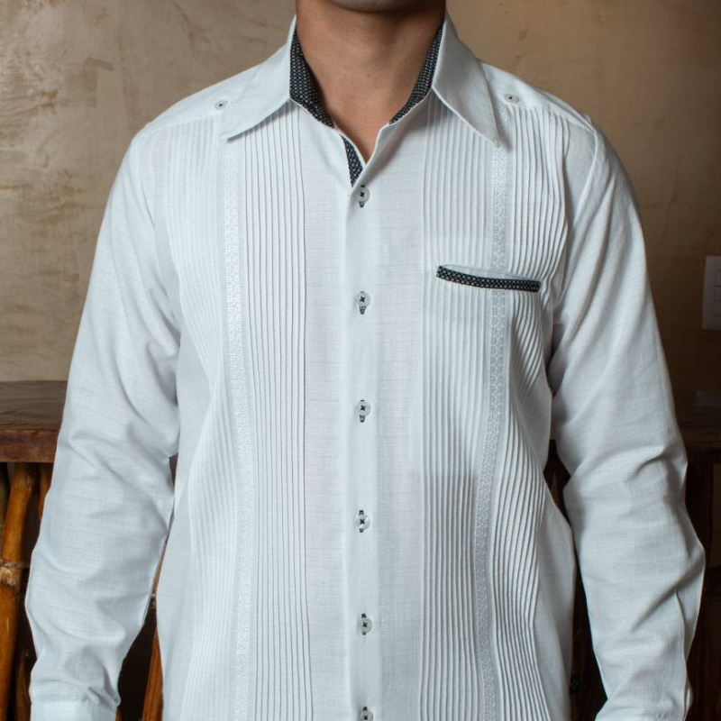 Mexican Wedding Shirt Guayabera Combined Collar Design | Casa Habana - Casa Habana | The Art of the Guayabera Mexican Wedding Shirt Guayabera Combined Collar Design | Casa Habana - Casa Habana | The Art of the Guayabera