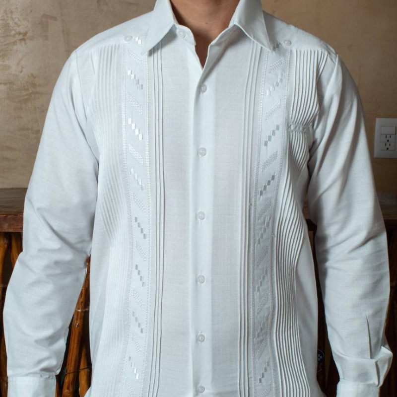 embroidered guayabera wedding shirt