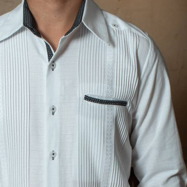 Mexican Wedding Shirt Guayabera – Combined Collar Design | Casa Habana -  Casa Habana