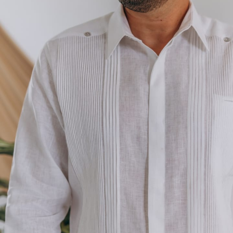 Luxury Guayabera Shirt | 100% Linen Presidential Style | Casa Habana - Casa Habana | The Art of the Guayabera Luxury Guayabera Shirt | 100% Linen Presidential Style | Casa Habana - Casa Habana | The Art of the Guayabera