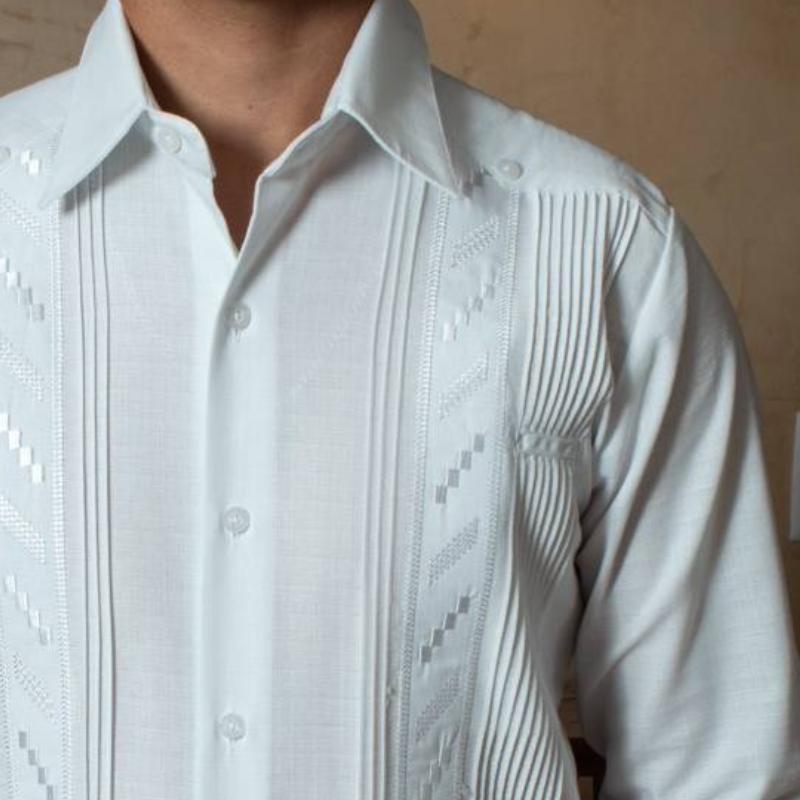 embroidered guayabera wedding shirt
